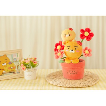 Kakao Friends - Ryan & Chunshik 花盆娃娃